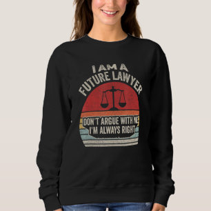Rolig Vintage Retro Jag Är En Framtida Advokat Dis T Shirt