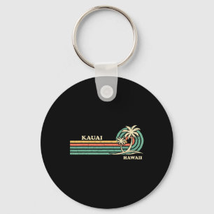 Rolig Vintage Retro Sommarlov Hawaii Kauai B Nyckelring