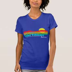 Rolig vintage sjö Titicaca T Shirt