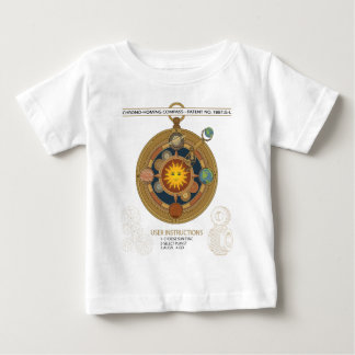 Rolig Vintage Solarsystem Steampunk Kompass T Shirt