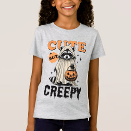 Rolig Vintage Söt Men Kuslig Tvättbjörn Halloween T Shirt