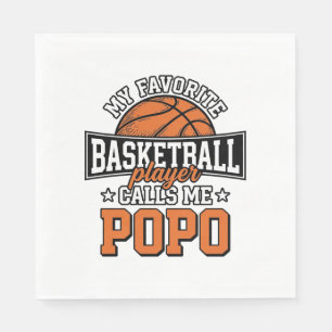 Rolig Vintage Sportdesign för Basket_1 Pappersservett