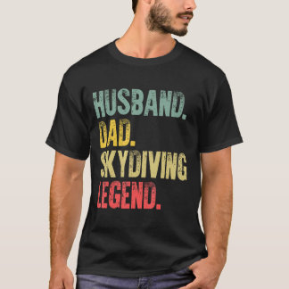 Rolig Vintage T-Shirt för Män Make Pappa Fallskärm