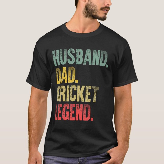 Rolig Vintage Tröja Husnd Pappa Cricket Legend Ret (Framsida)