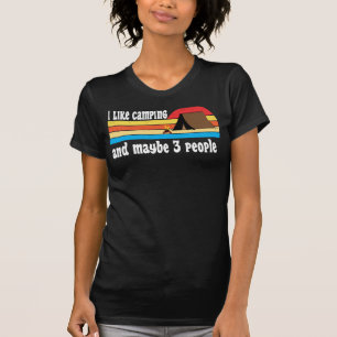 rolig vintage vandrare campingtur reshumor t shirt
