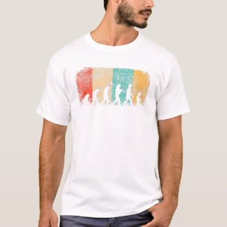 Rolig Vintage Yoga Evolution Humor T Shirt