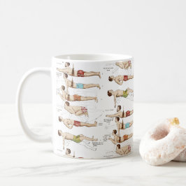 Rolig vintagefransksimskola kaffemugg