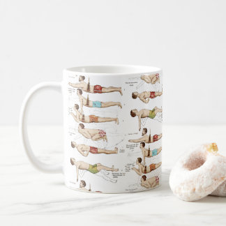 Rolig vintagefransksimskola kaffemugg