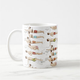 Rolig vintagefransksimskola kaffemugg