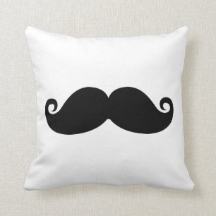 Rolig vintagesvartmustasch kudde