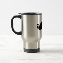 Rolig vintagesvartmustasch resemugg