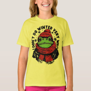 Rolig vintergroddesign t shirt