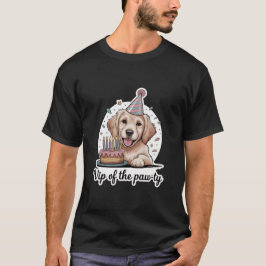 Rolig "VIP på Paw-tajtan" Hundfödelsedag T Shirt