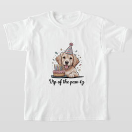 Rolig "VIP på Paw-tyn" Hund Födelsedagspresent T Shirt