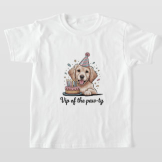 Rolig "VIP på Paw-tyn" Hund Födelsedagspresent T Shirt
