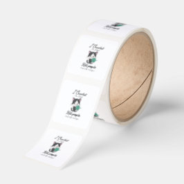 Rolig Virkad Citat Garn Älskare Design Fyrkantigt Klistermärke