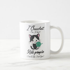 Rolig Virkad Citat Garn Älskare Design Kaffemugg