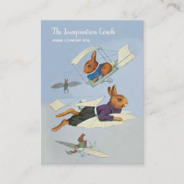 Rolig visitkort för lagledare för flygkaninliv