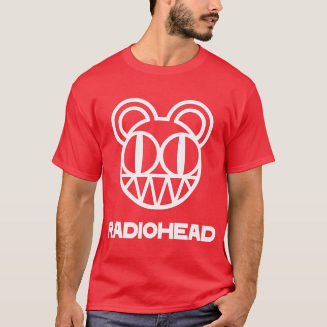 Rolig Vit Mus T Shirt (Framsida)