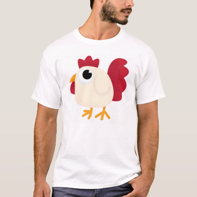Rolig vithöna tee shirt (Framsida)