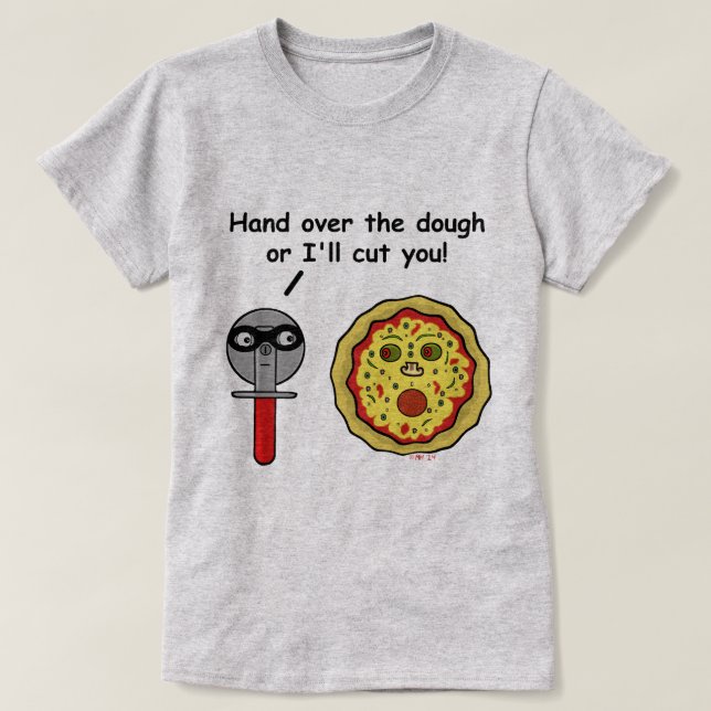 Rolig vits för Pizzaskäraredeg Tee (Design framsida)