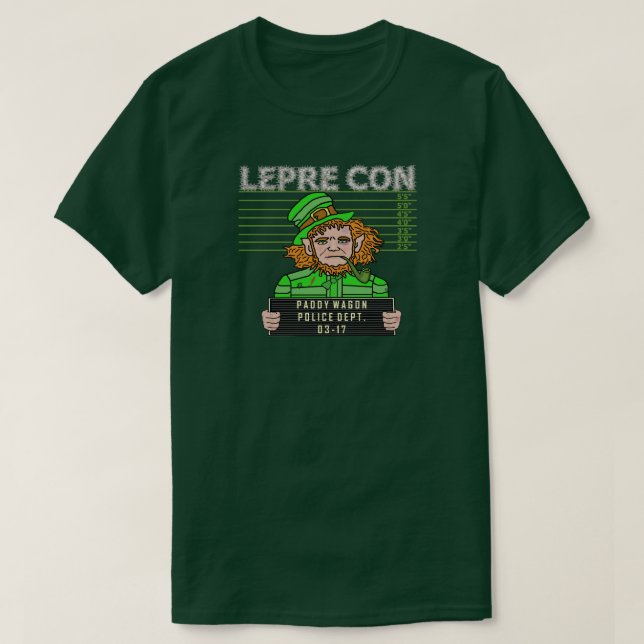 Rolig vits för trollMugshotSt Patricks T-shirt (Design framsida)