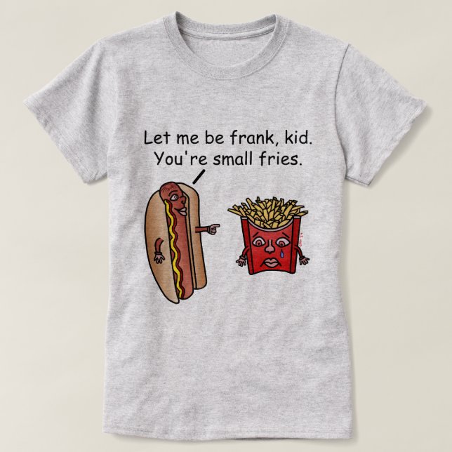 Rolig vits för varmkorvpommes fritesmat tröja (Design framsida)