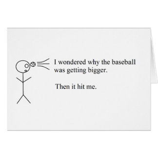 Rolig vits hälsningskort