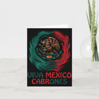 Rolig Viva Mexico Cabrone självständighetsdag mexi Kort
