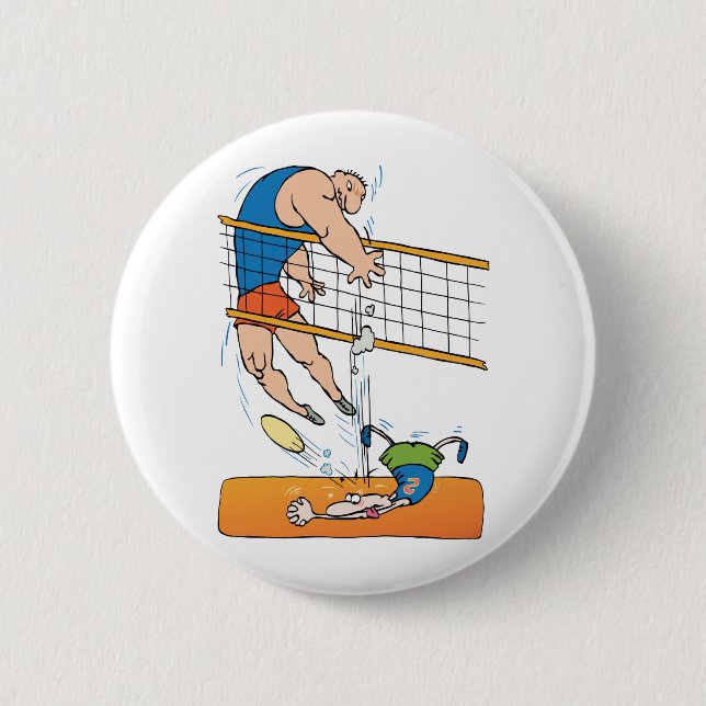 Rolig volleyboll knapp (Framsida)