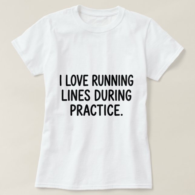 Rolig Volleyboll Vita Lögner Springande Linjer T Shirt (Design framsida)