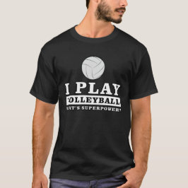 Rolig volleybolldesign t shirt