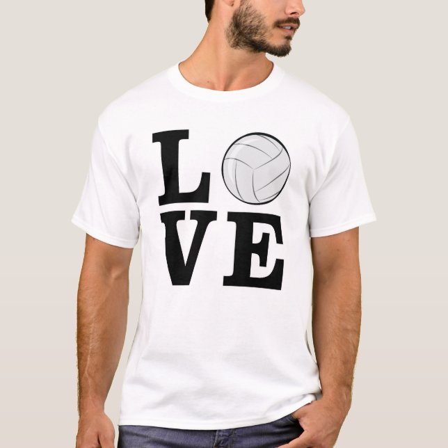 Rolig volleybolldesign t shirt (Framsida)