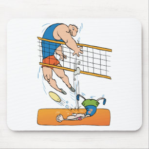 Rolig volleybollgåva musmatta