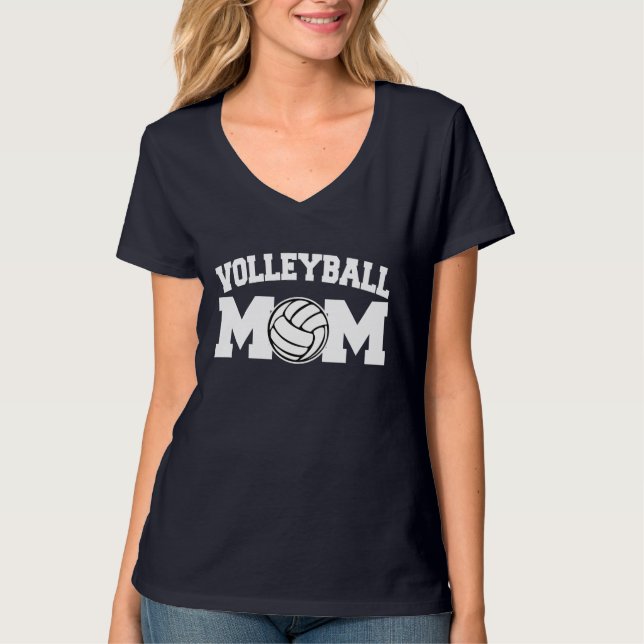 Rolig volleybollmamma tee shirt (Framsida)