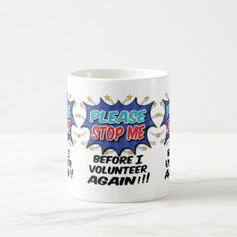 Rolig volontär kaffemugg