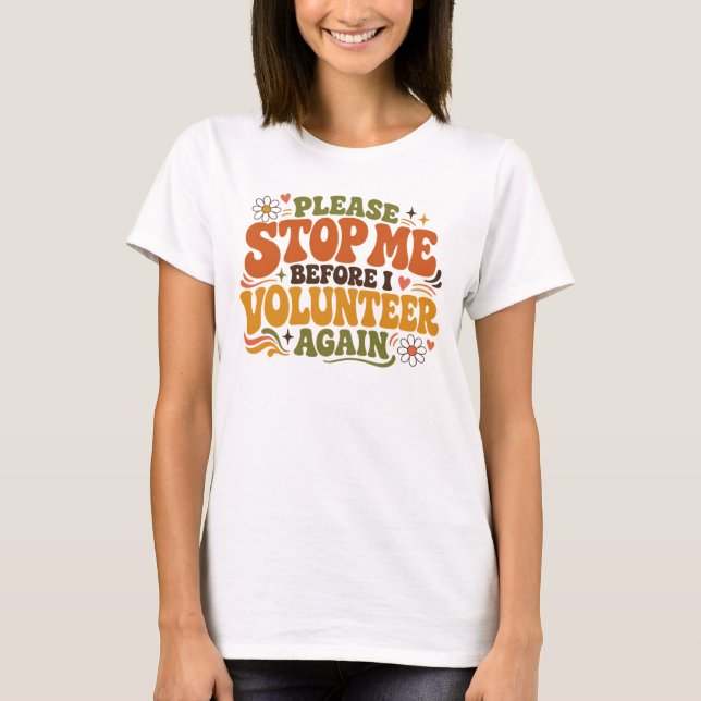 Rolig volontär t shirt (Framsida)