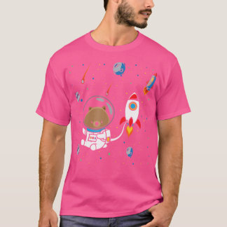 Rolig Vombat Yttre Rymden Australiensisk Vombat Äl T Shirt