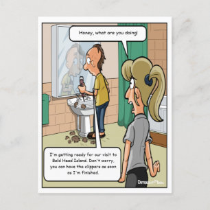 Rolig vykort från Bald Head Island