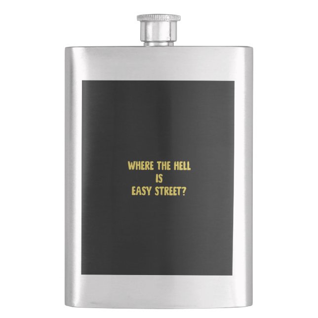 Rolig Where is Easy Street Citat Fickplunta (Framsidan)