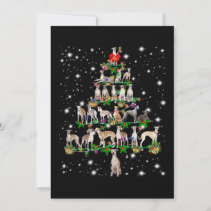rolig whippet julgran ornament dekoration present julkort