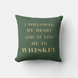 Rolig whisky-citat kudde