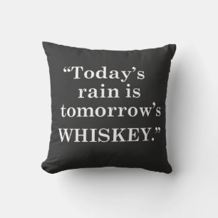 Rolig whisky-citat kudde