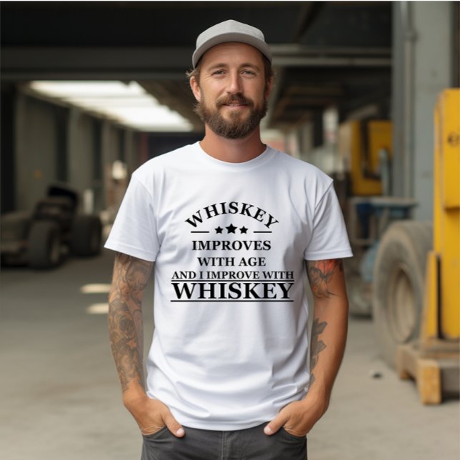 Rolig whisky-citat t shirt (Skapare uppladdad)