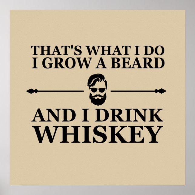 rolig whisky drickar citat poster (Framsidan)