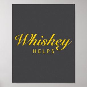 Rolig whiskypresent för whisky och singel maltälsk poster