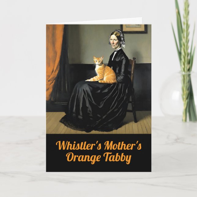 Rolig Whistlers mors orange tabby Kort (Framsida)