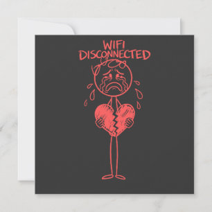 Rolig Wifi Nerkopplat Trasigt Hjärta Gamer Meme Inbjudningar