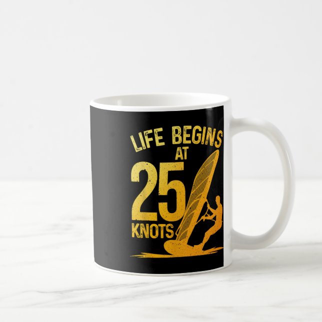 Rolig Windsurfing Konst För Män Kvinnor Vind Surfi Kaffemugg (Höger)