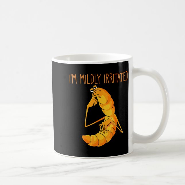 Rolig Worm Meme Jag är lätt Irriterad Marcus Mens  Kaffemugg (Höger)